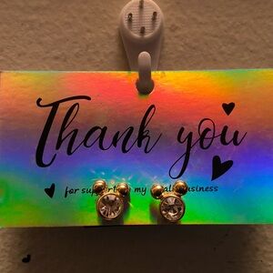 Disney Gold and Silver Earrings